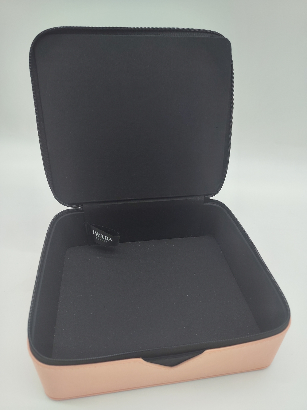 PRADA Beauty Train Case Vanity Storage Box Hair Clips Pink Black Travel NWOT - Picture 6 of 11